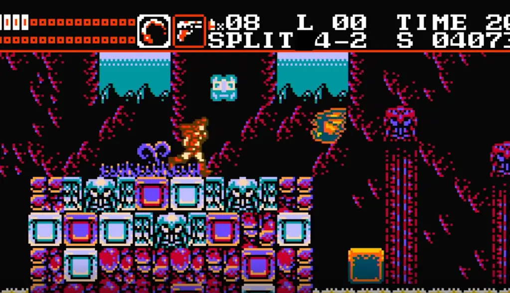 Crypt Stalker gameplay showing classic retro shooter action on Nintendo Switch